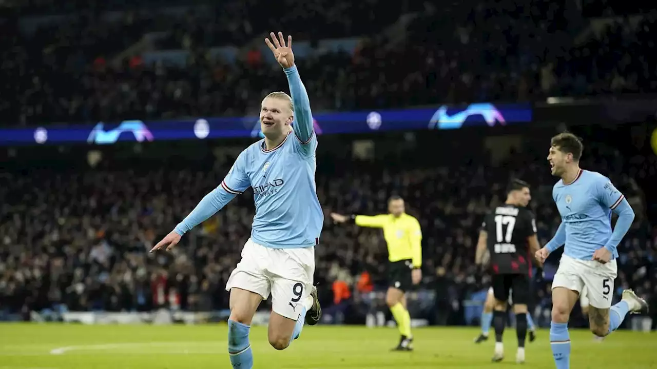 Haaland Cetak 5 Gol, Manchester City Melenggang ke Perempat Final Liga Champions