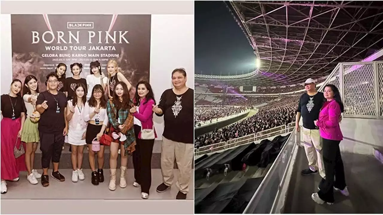 Keluarga Menko Airlangga Foto Bareng BLACKPINK, Warganet Kira Lisa Cs Poster Saking Beningnya