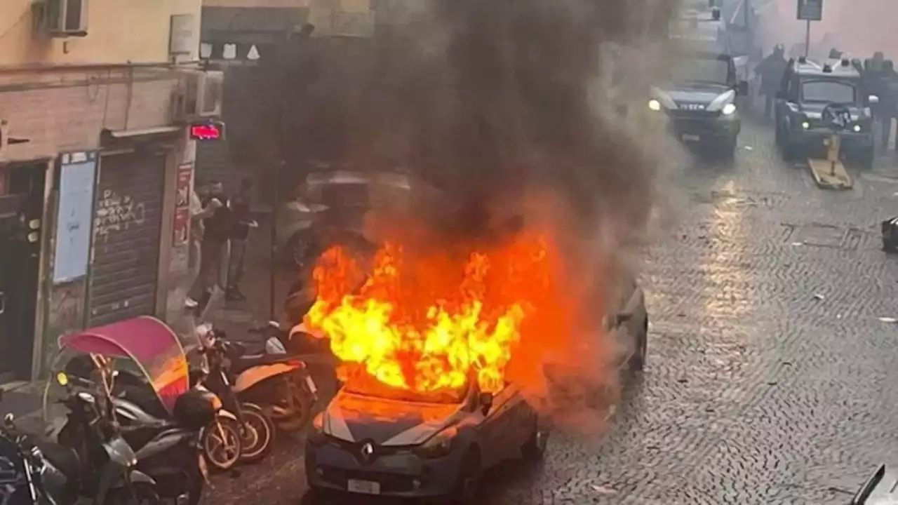 Fuertes incidentes entre Nápoli-Frankfurt en la previa del partido