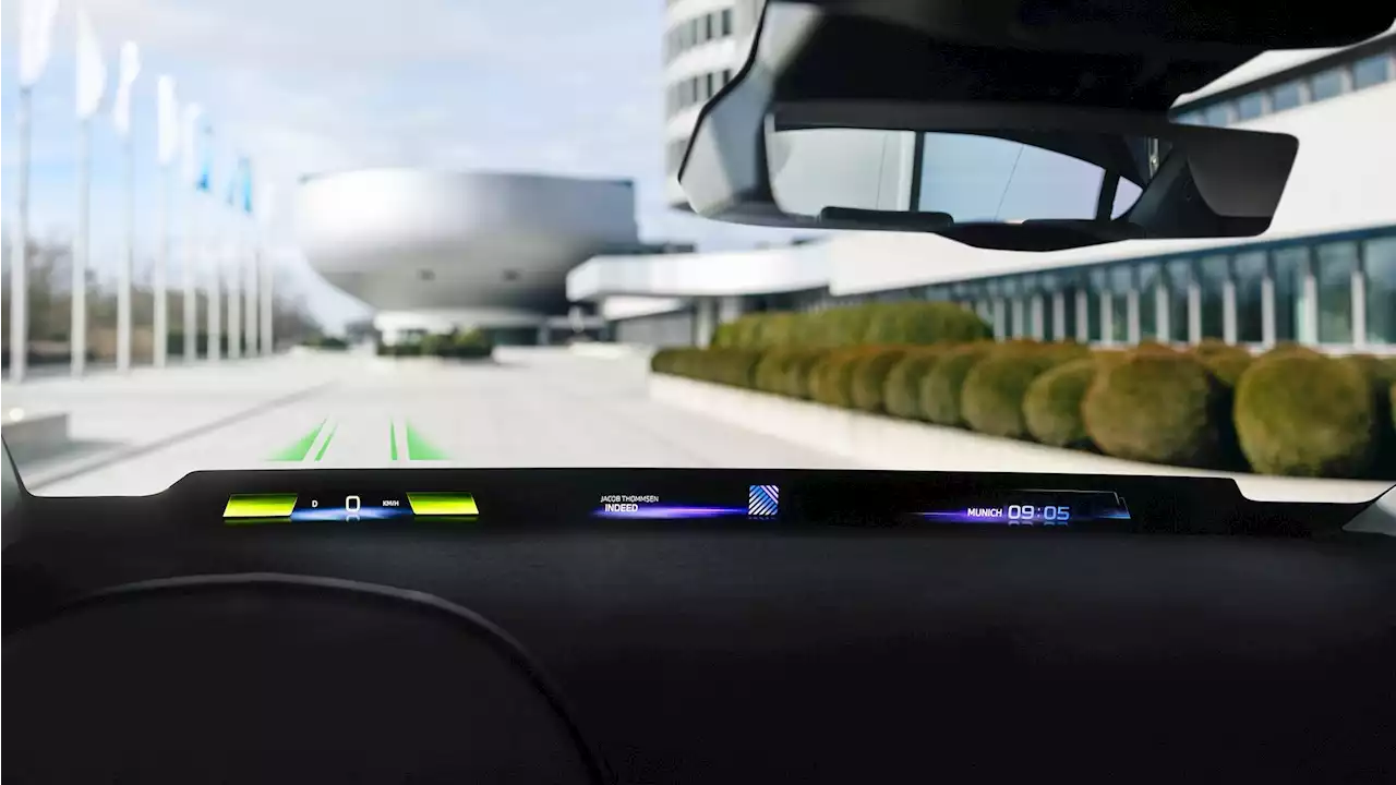 BMW's new head-up display spans the windscreen