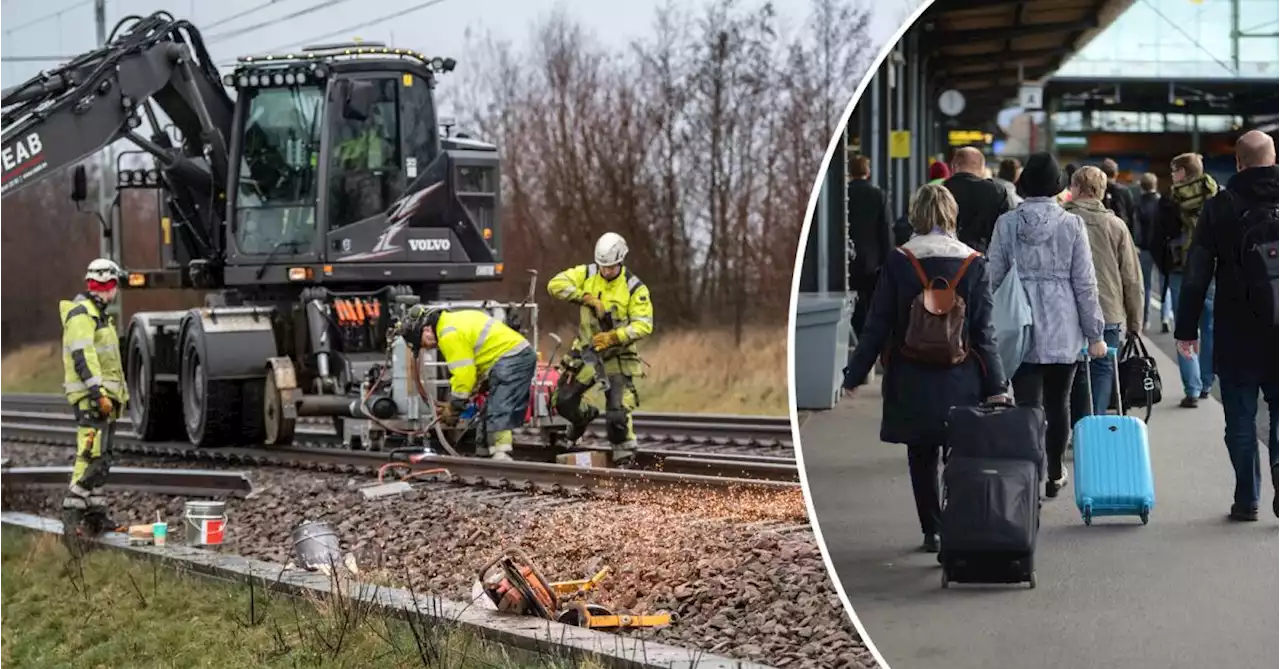 Spårarbete påverkar sommarens tågresor mot Stockholm: ”Färre resor då”