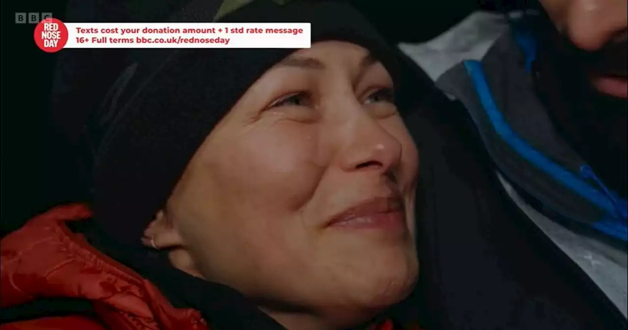 Emma Willis cries as husband Matt says how proud he is during mountain challenge