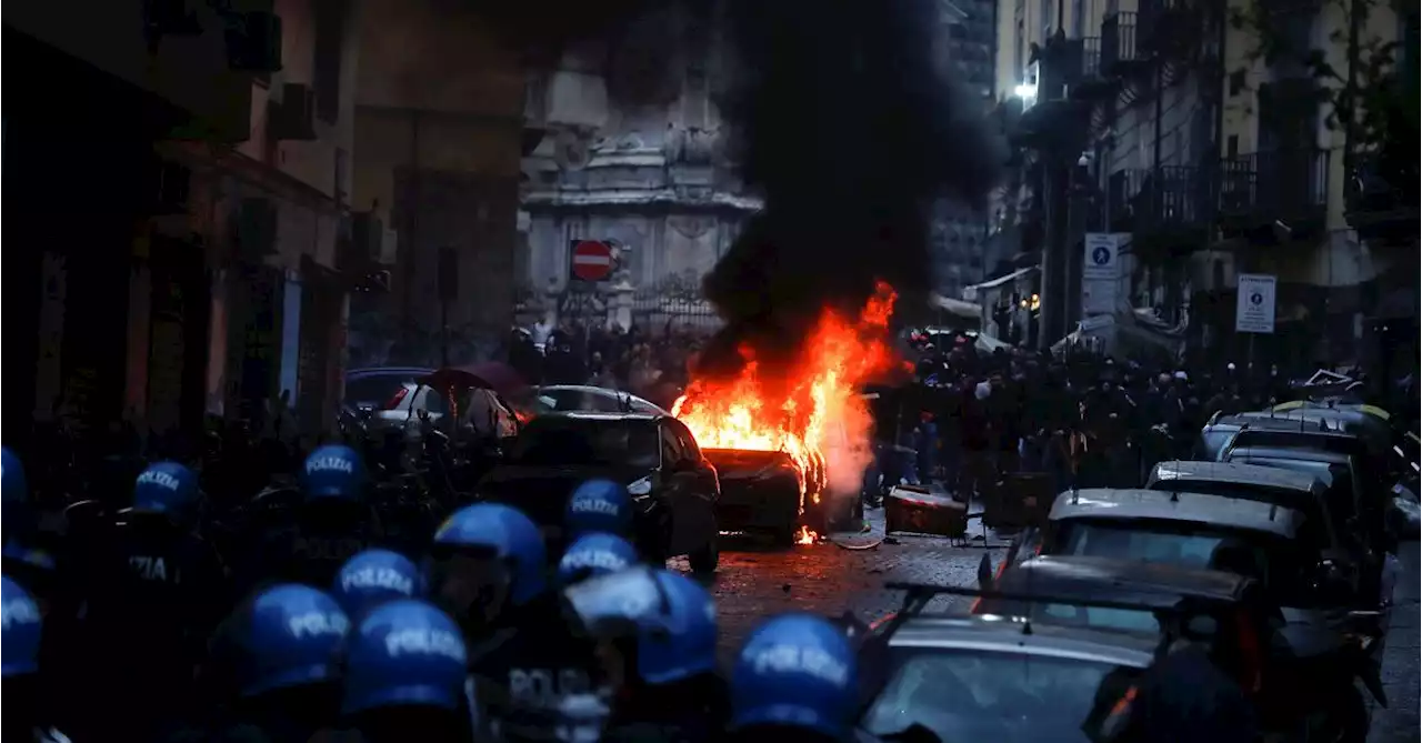 Fighting breaks out in Naples ahead of Champions League match