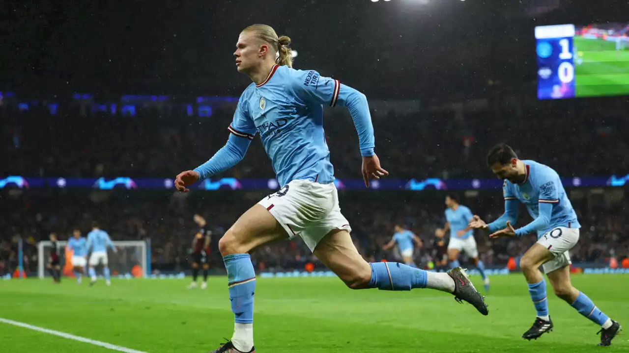 Ligue des champions: Haaland s’offre un quintuplé et propulse Manchester City en quarts