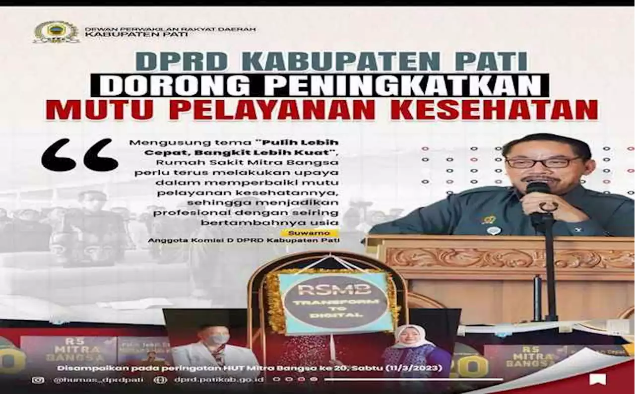 DPRD Kabupaten Pati Dorong Peningkatan Mutu Pelayanan Kesehatan