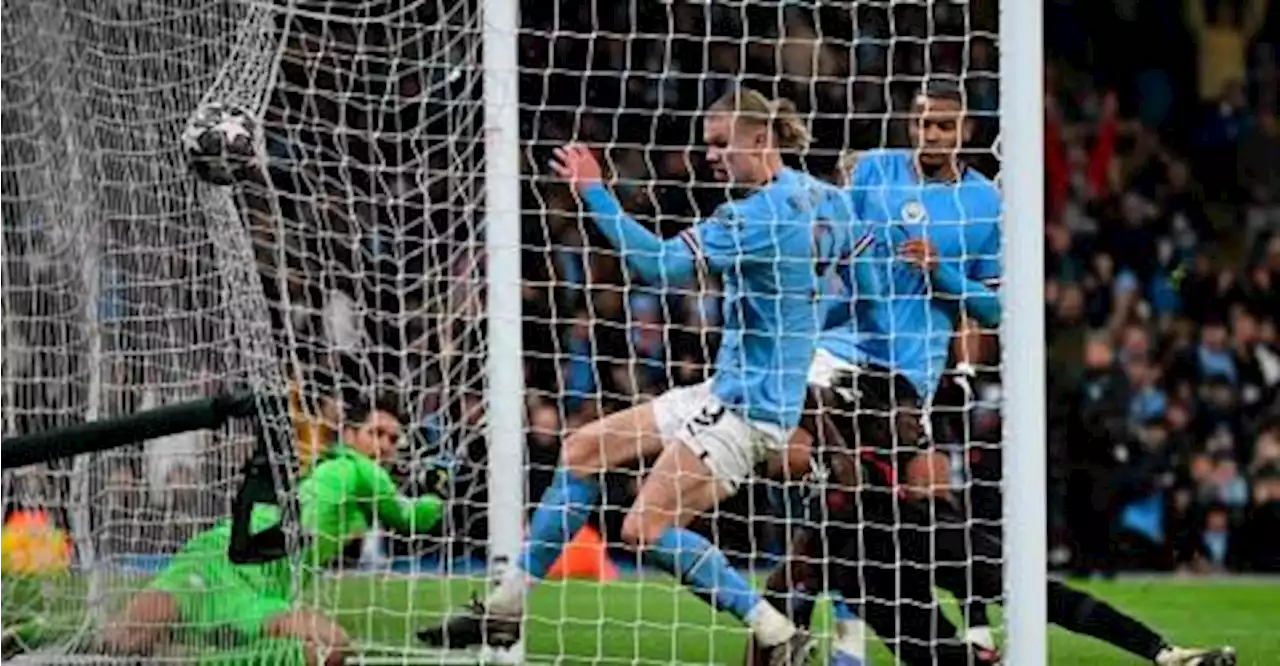 Haaland hits five to ease Man City into Champions League quarters