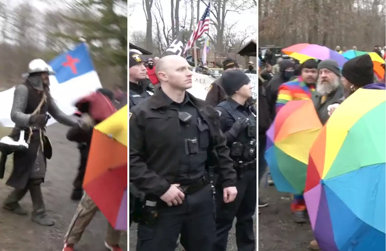 Neo-Nazis, Far Right Protesters Storm Drag Queen Story Hour in Ohio