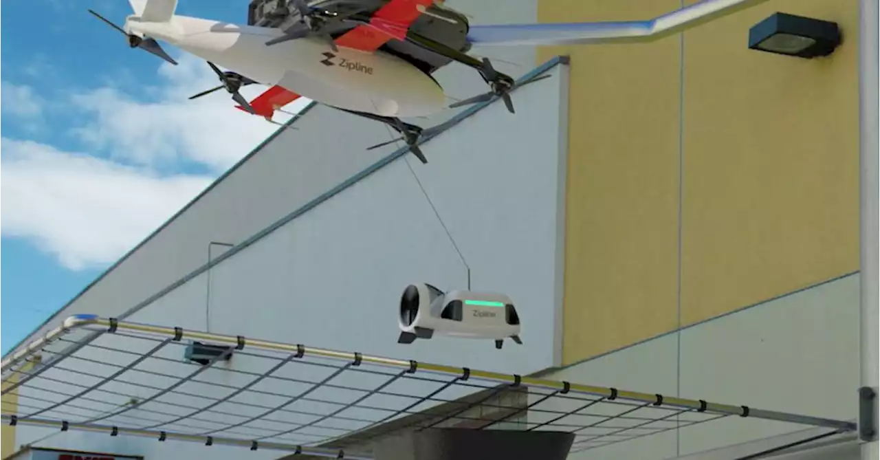 Zipline’s new drones release tethered mini-drones for precision package deliveries