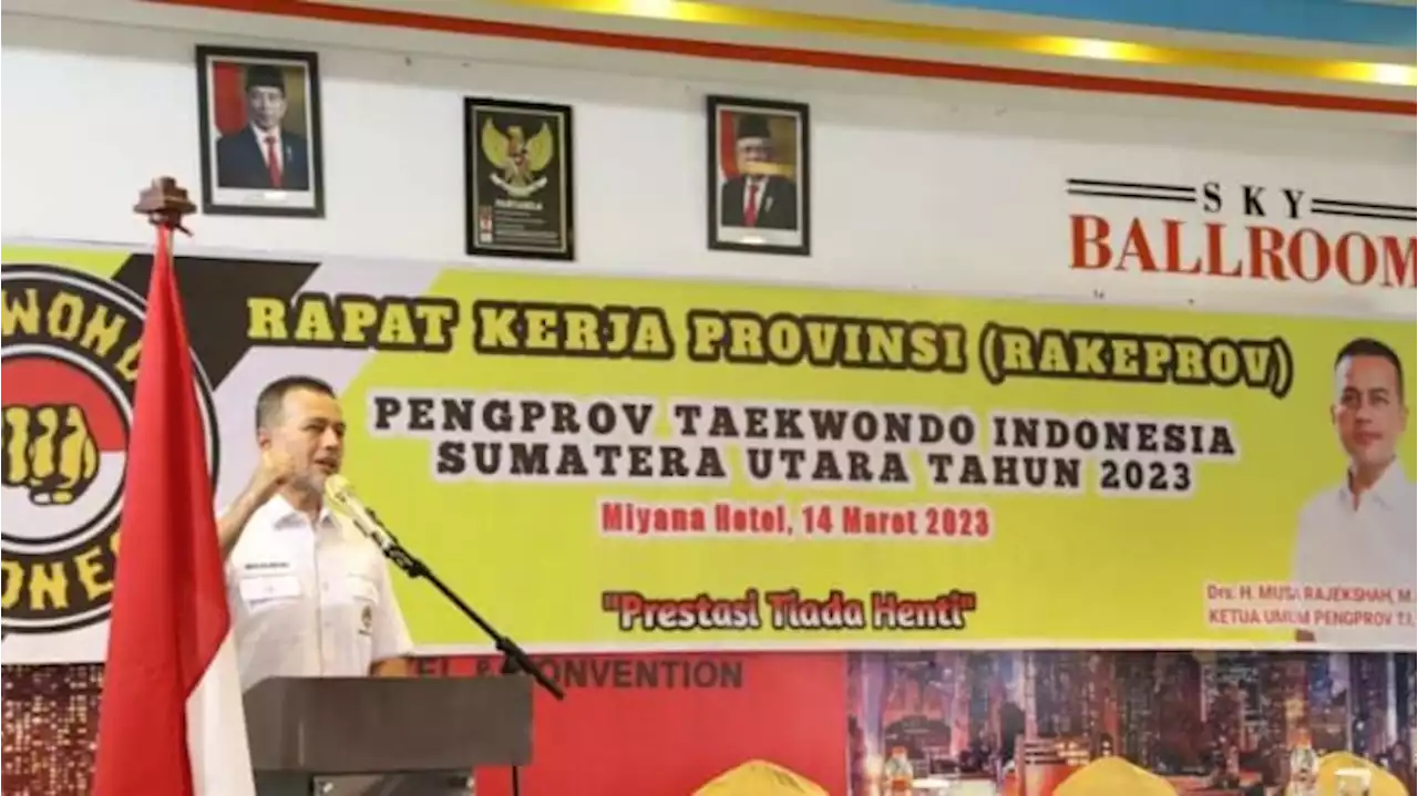 Wagub Ijeck Berharap Taekwondo Sumatera Utara Berprestasi di PON 2024