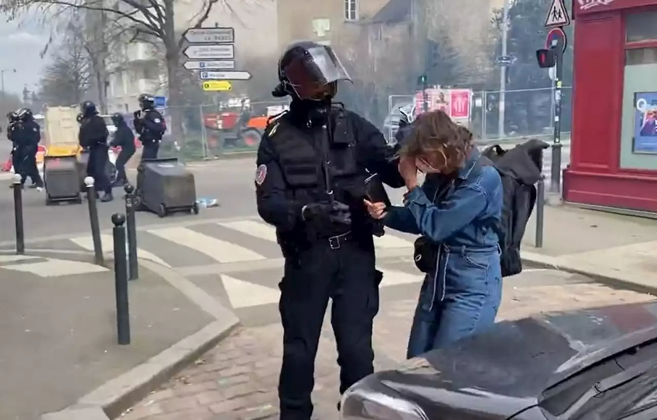 Le comportement violent d'un policier lors d'une manif' à Rennes dénoncé