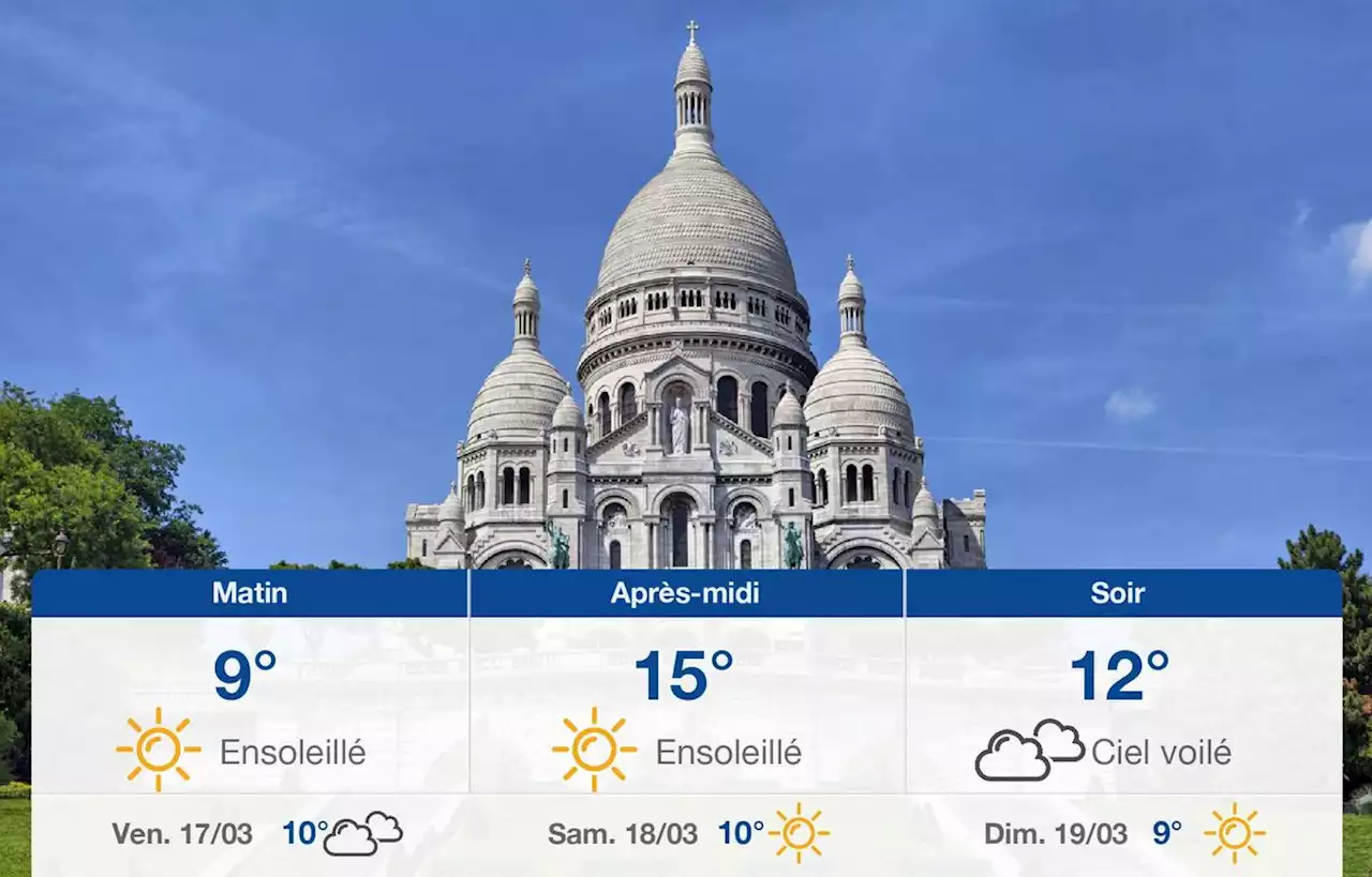 Prévisions météo du jeudi 16 mars 2023 à Paris