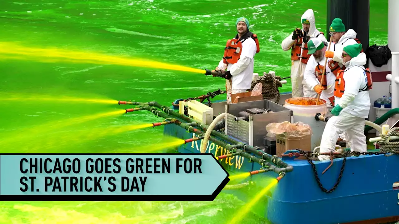 Chicago River goes green for St. Patrick's Day!