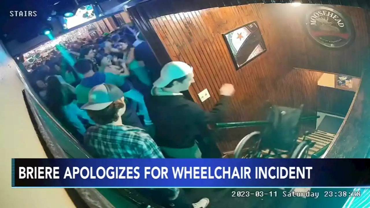 Son of Flyers interim GM apologizes after video shows him pushing wheelchair down stairs