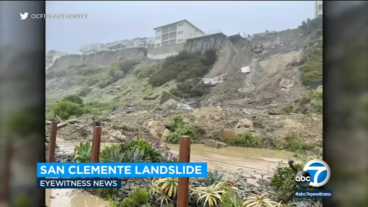 4 San Clemente apartment buildings evacuated due to landslide