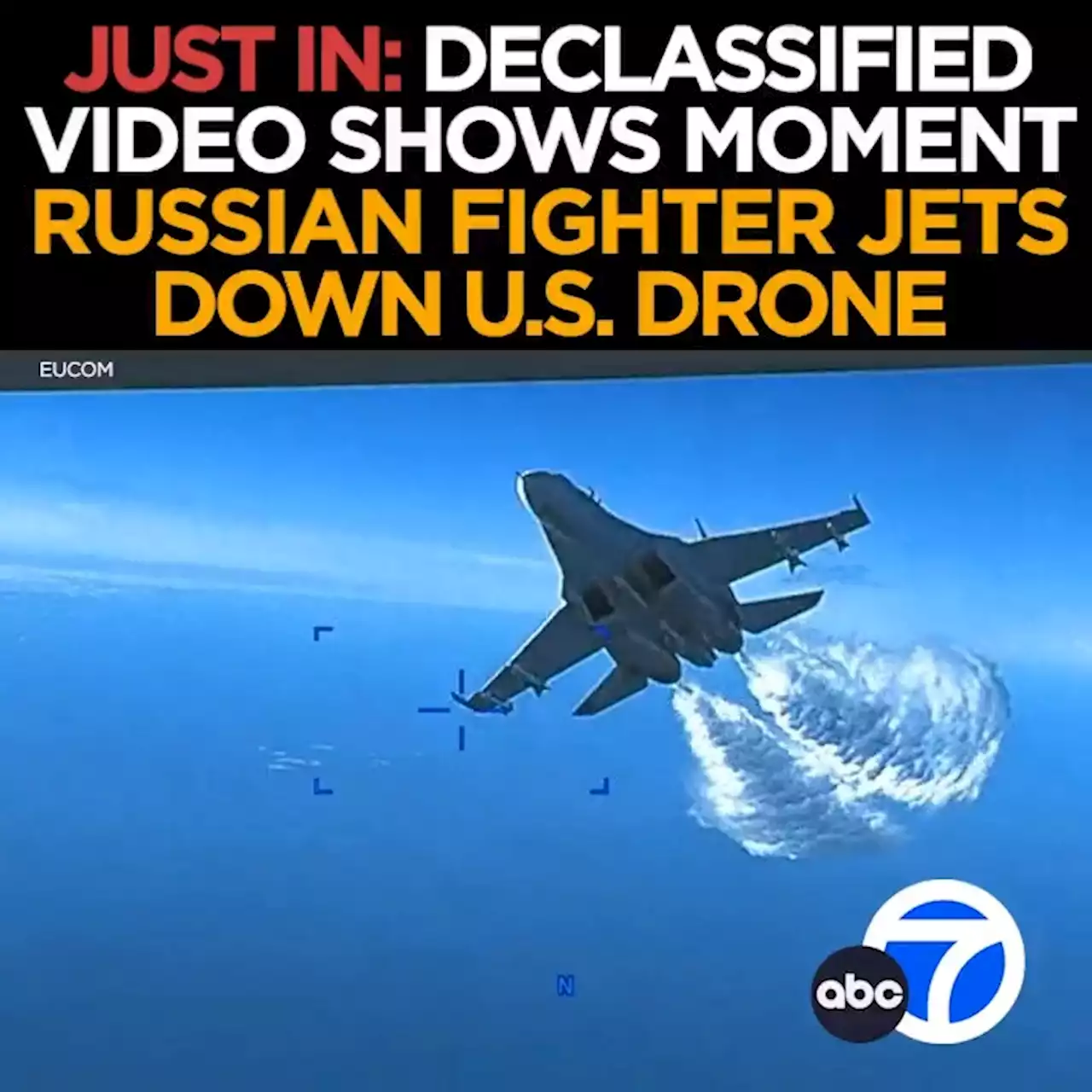 Russian fighter collides with US drone, forced down close to Ukraine