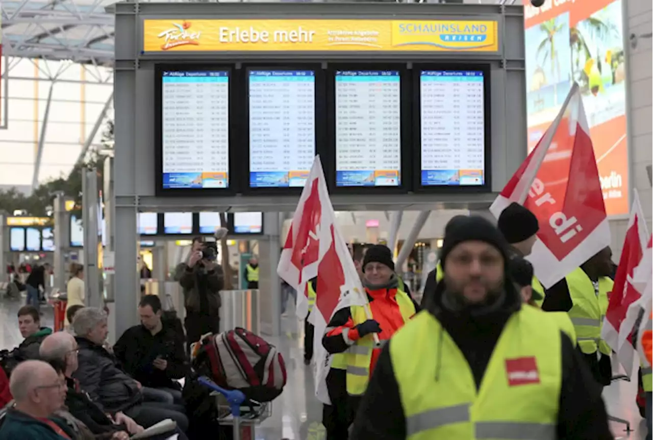 Über 89.000 Passagiere von Warnstreik an Flughäfen betroffen