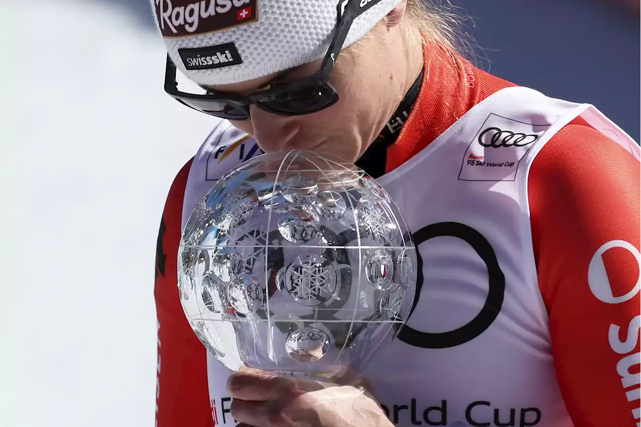 Swiss skier Gut-Behrami wins super-G title; Shiffrin 14th