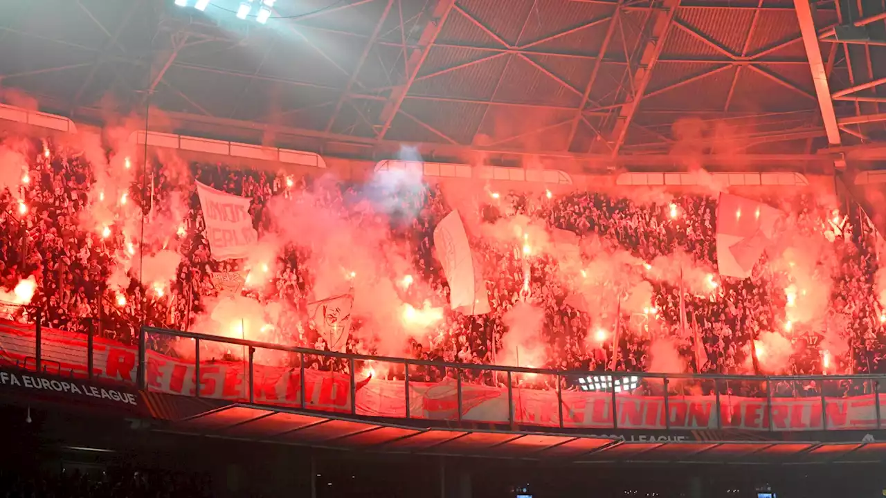 Sollten Unions-Fans Pyros zünden, droht eine Sperre