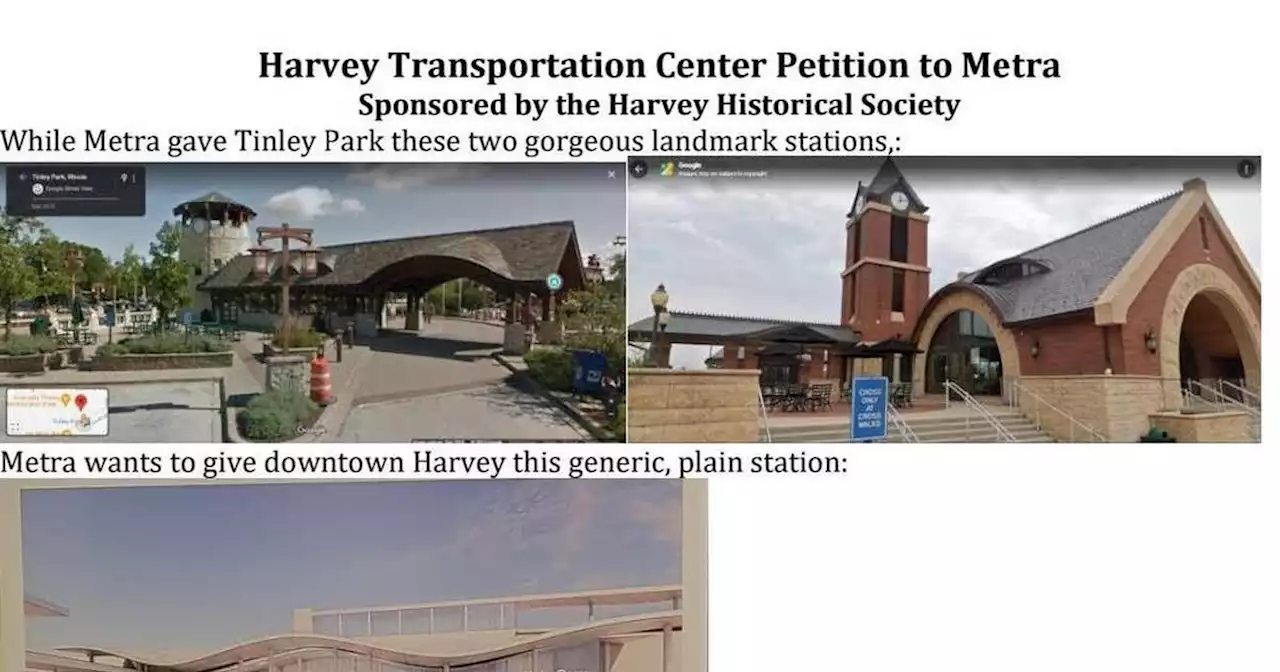 Column: Harvey Historical Society wants transit agencies to fix ugly design of proposed transportation center