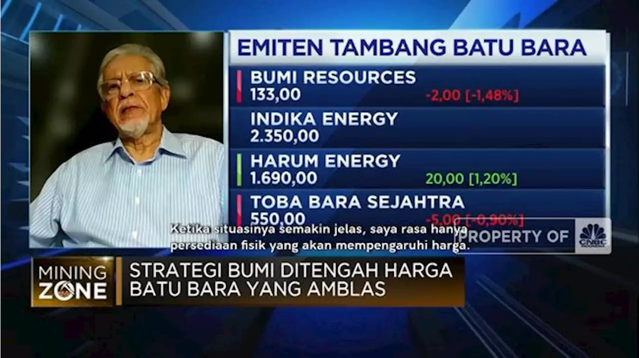 Strategi BUMI Hadapi Tren Penurunan Harga Batu Bara Dunia