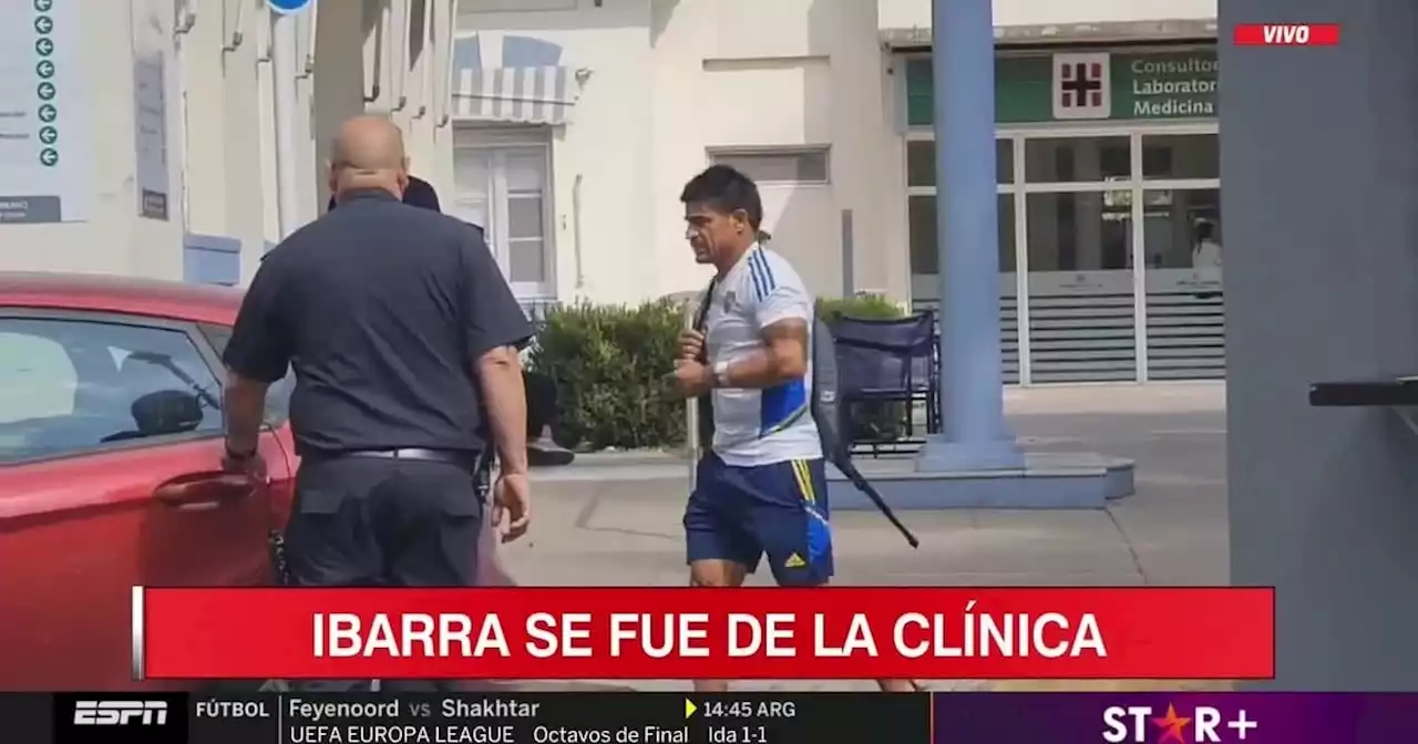 ¡Ibarra obtuvo el alta médica!