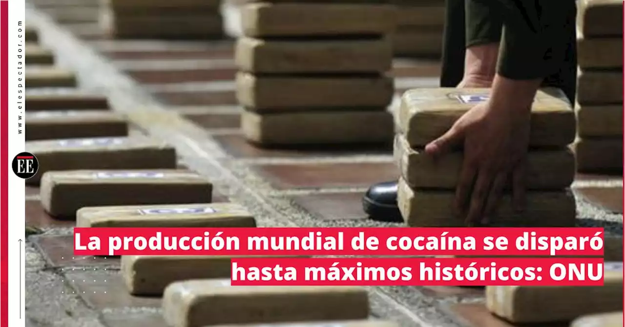 La producción mundial de cocaína se disparó hasta máximos históricos: ONU