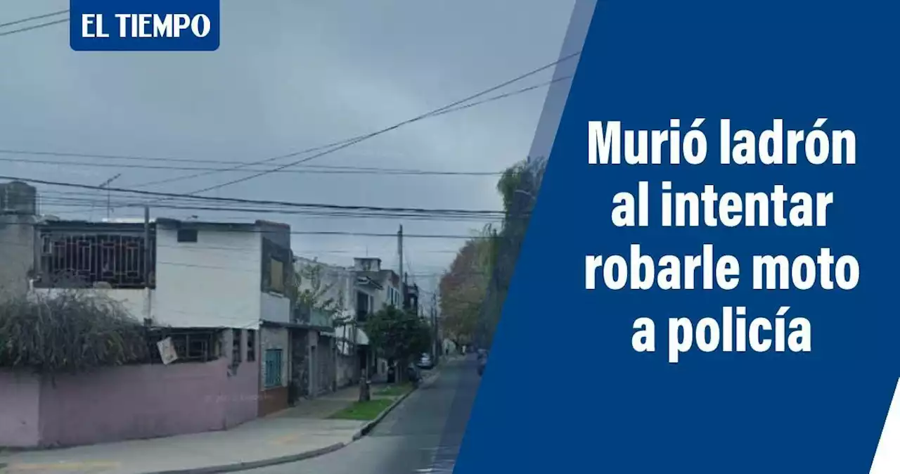 Delincuentes intentaron robarle moto a policía: murió ladrón y otro quedó herido