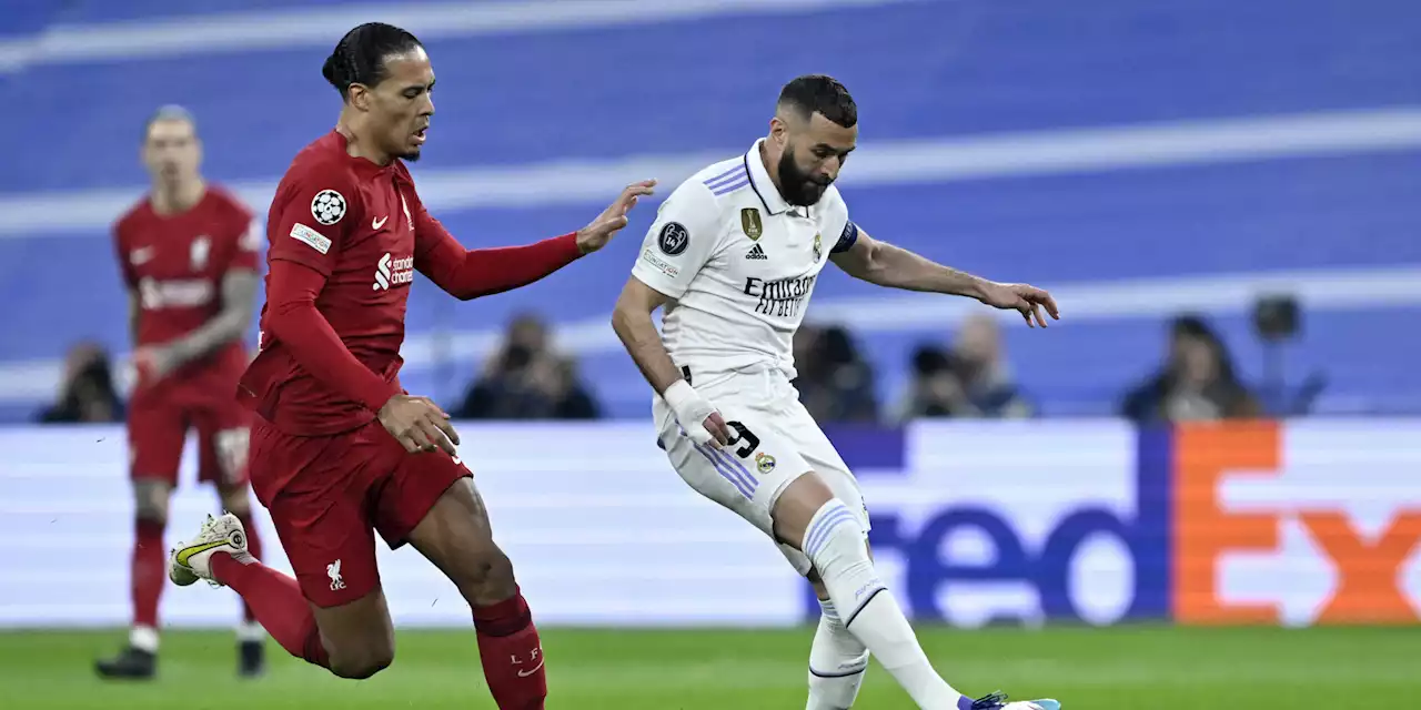 Ligue des champions : le Real Madrid, tenant du titre, élimine Liverpool (1-0) grâce à Benzema