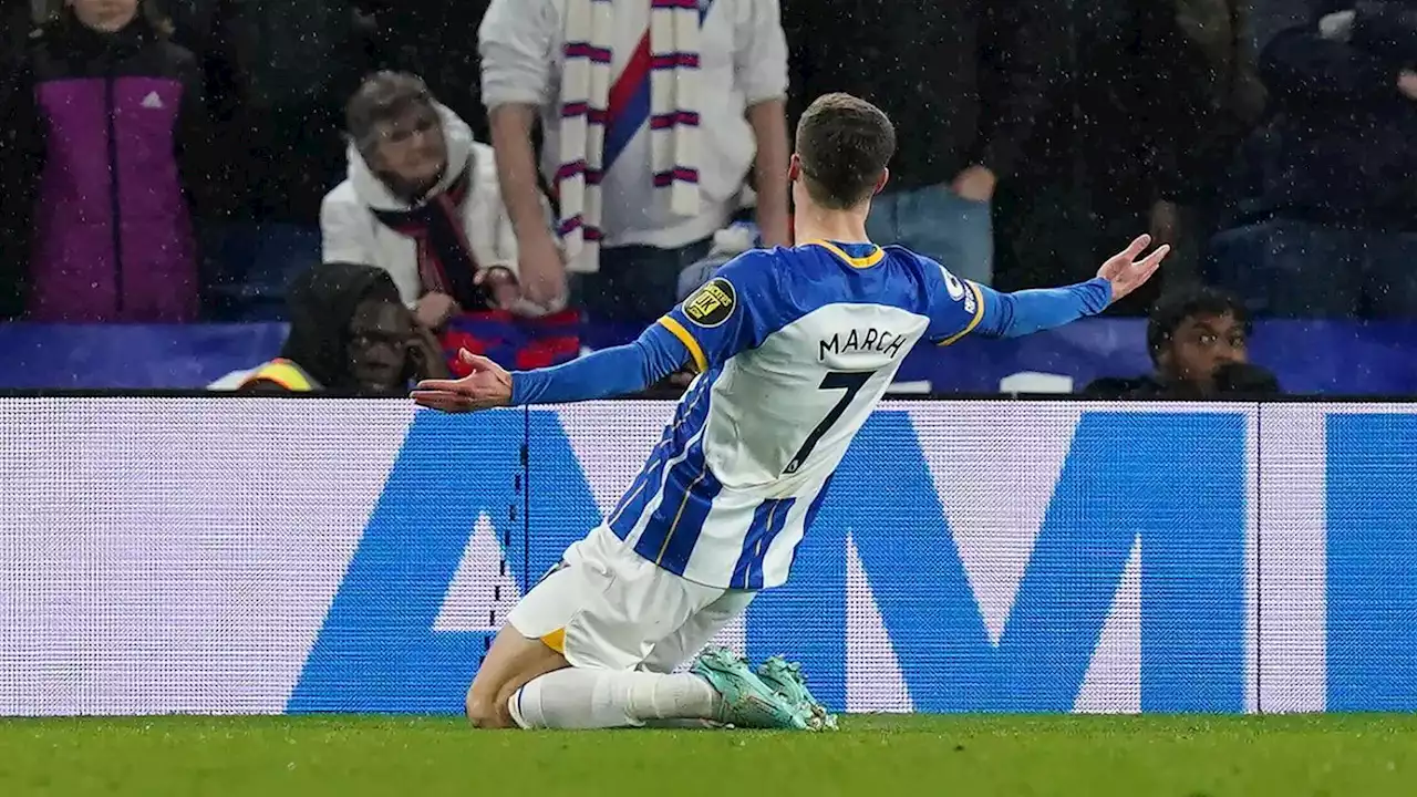 Brighton 1-0 Crystal Palace: March goal on a chilly March night helps Seagulls see off Eagles