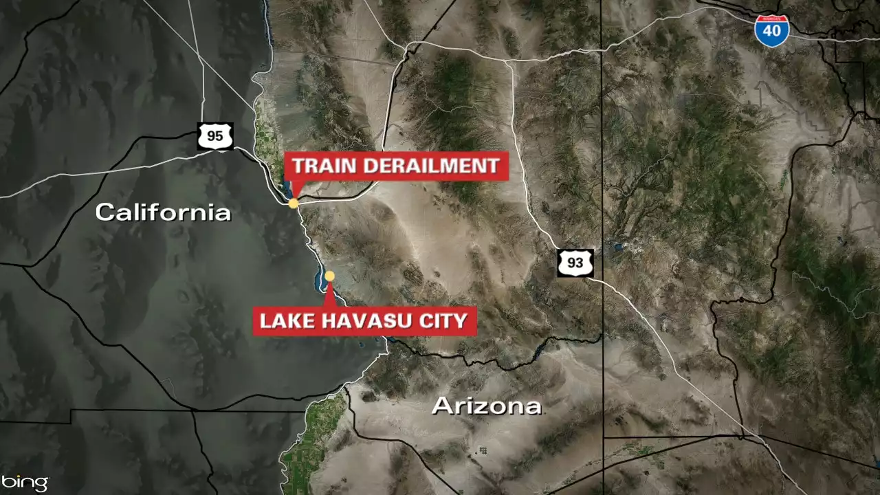 Train reportedly carrying hazardous materials derails in Mohave County; investigation underway