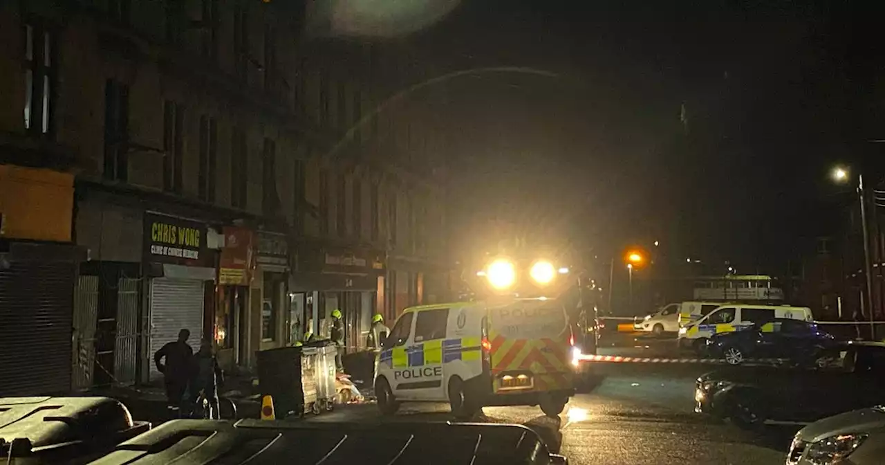 Emergency services rush to Glasgow fire as Saracen Street is closed by police