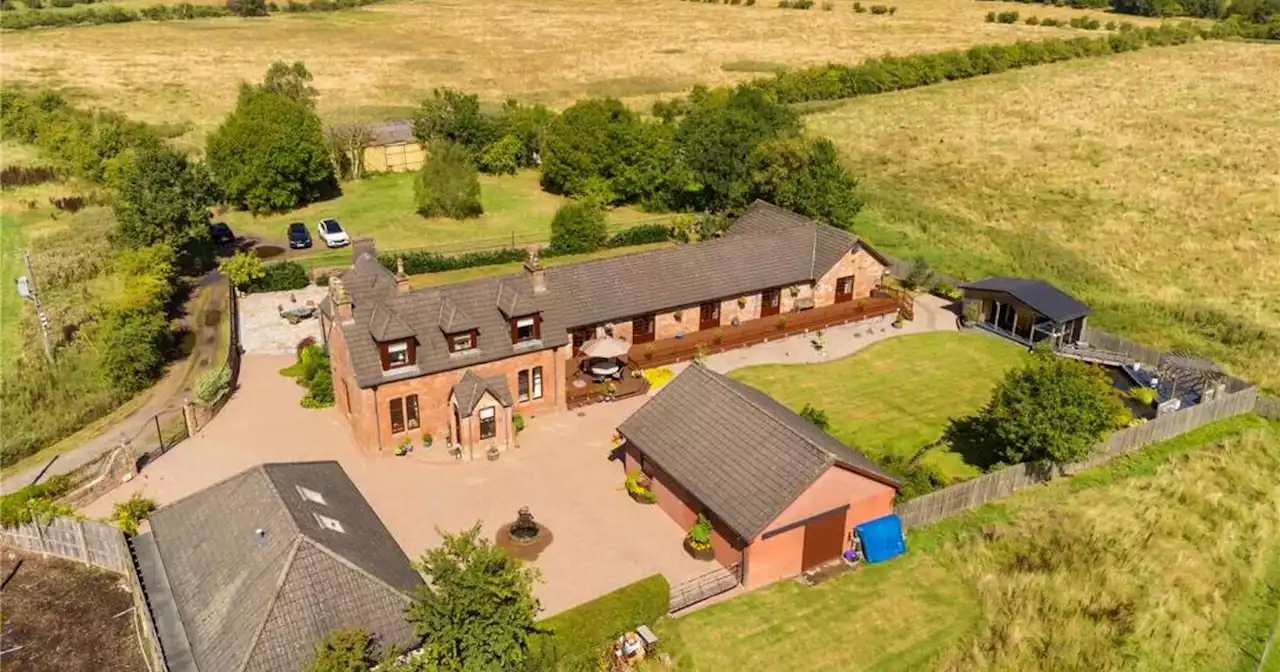 Stunning £1m Bothwell farmhouse renovated from former dairy farm with outdoor hot tub up for sale