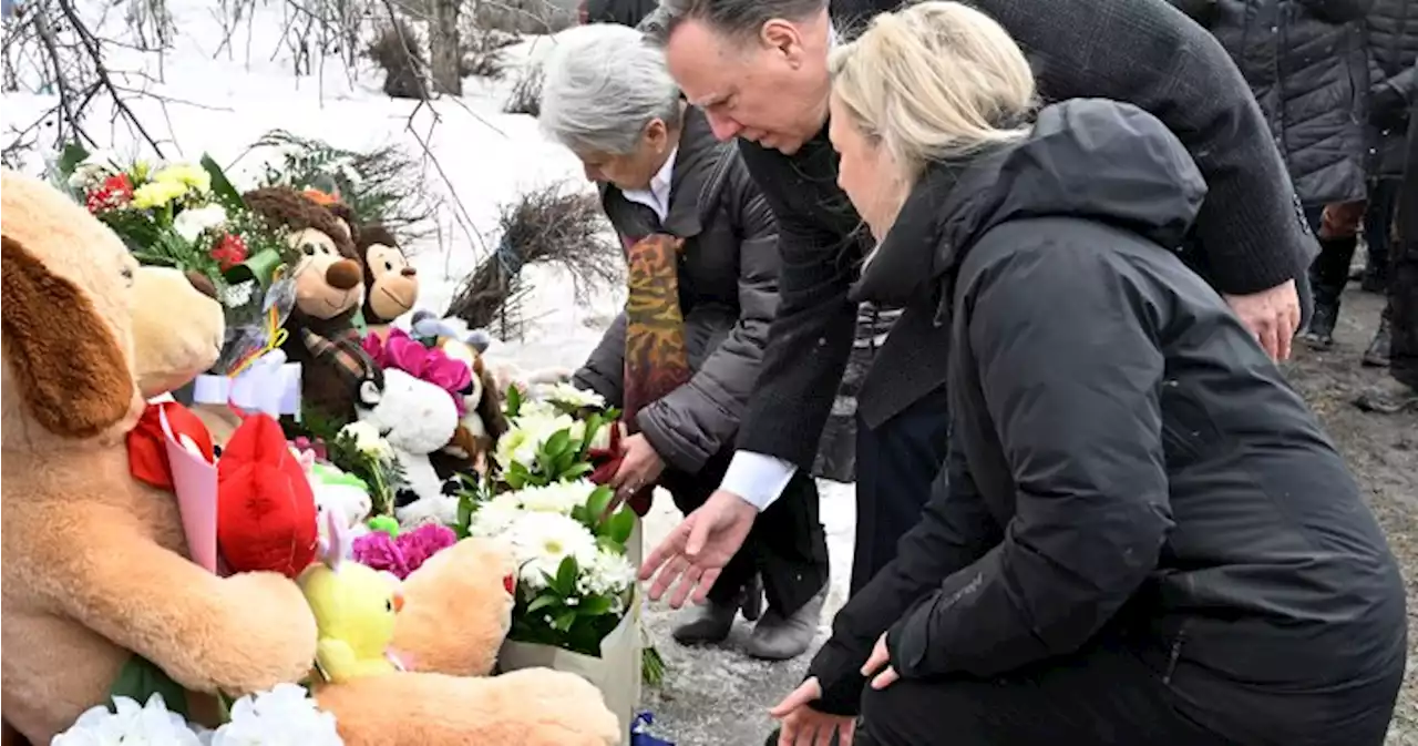 ‘Quebec is Amqui:’ Premier visits grief-stricken community after fatal crash | Globalnews.ca