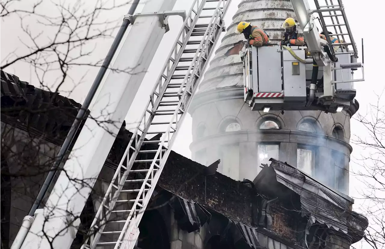 Nine injured after fire engulfs historic building in Old Montreal