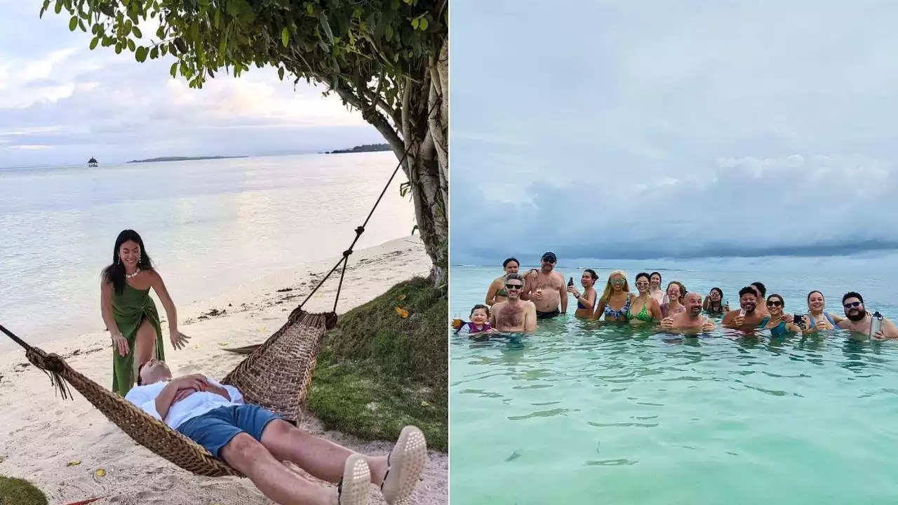 Newlyweds Dominique Cojuangco and Michael Hearn go on a 'buddymoon' with friends