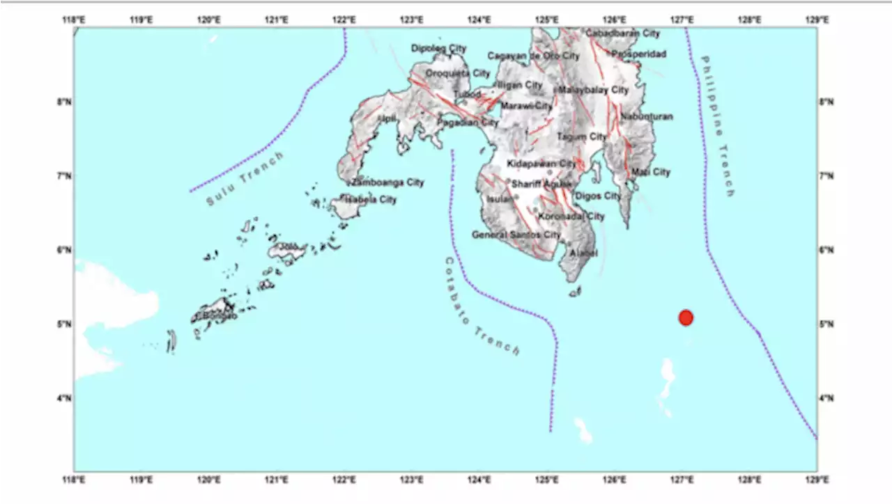 Magnitude 5.3 earthquake rocks Davao Occidental town