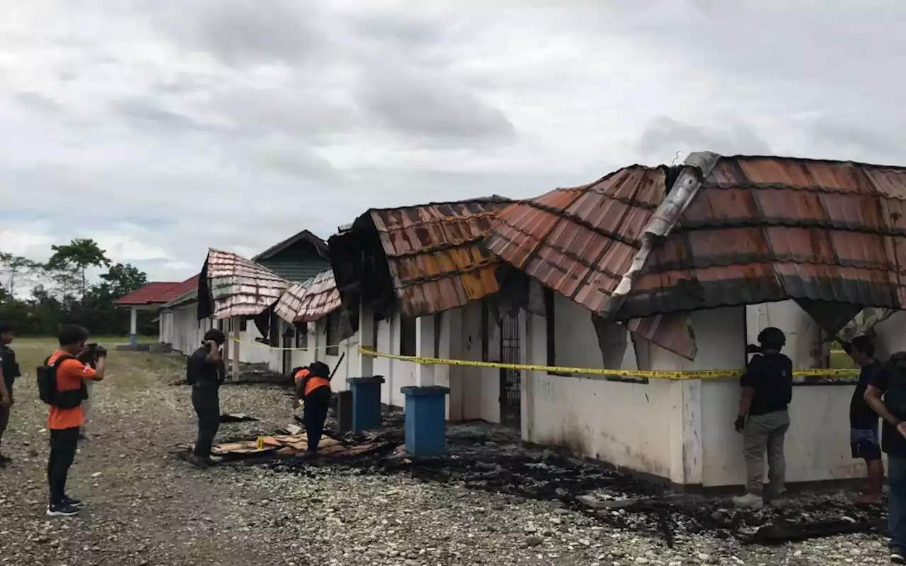 Bangunan Sekolah di Yahukimo Dibakar, Polisi Amankan 2 Pria, KKB?