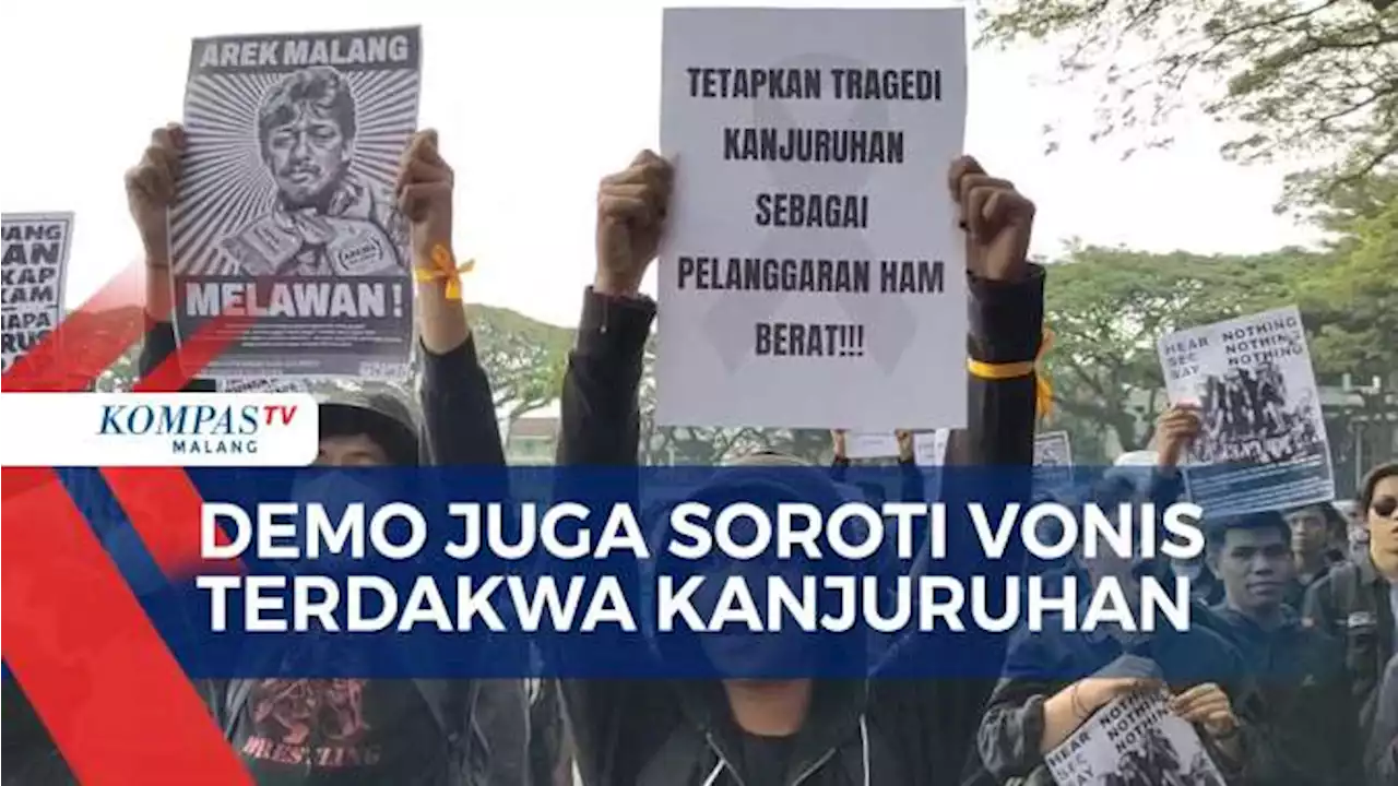 Ratusan Mahasiswa Tuntut Tragedi Kanjuruhan Masuk Dalam Pelanggaran HAM Berat