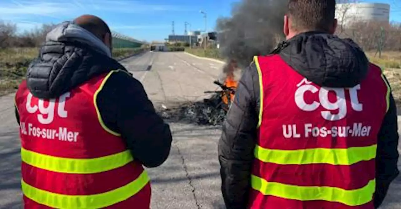 [Réforme des retraites] Un barrage filtrant à Fos-sur-Mer