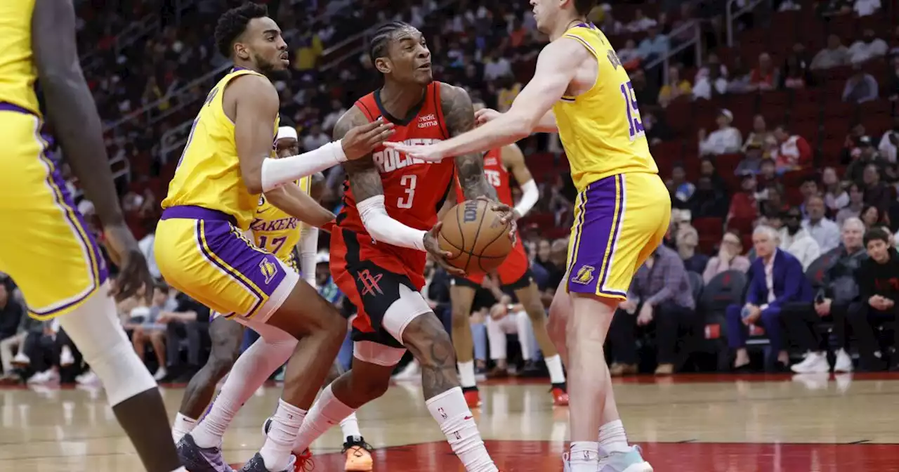 Short-handed Lakers fall short against Western Conference-worst Rockets