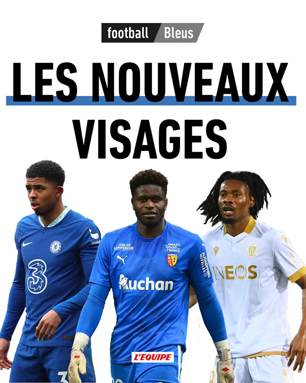 Wesley Fofana, Khephren Thuram et Brice Samba appelés pour la première fois en Bleu