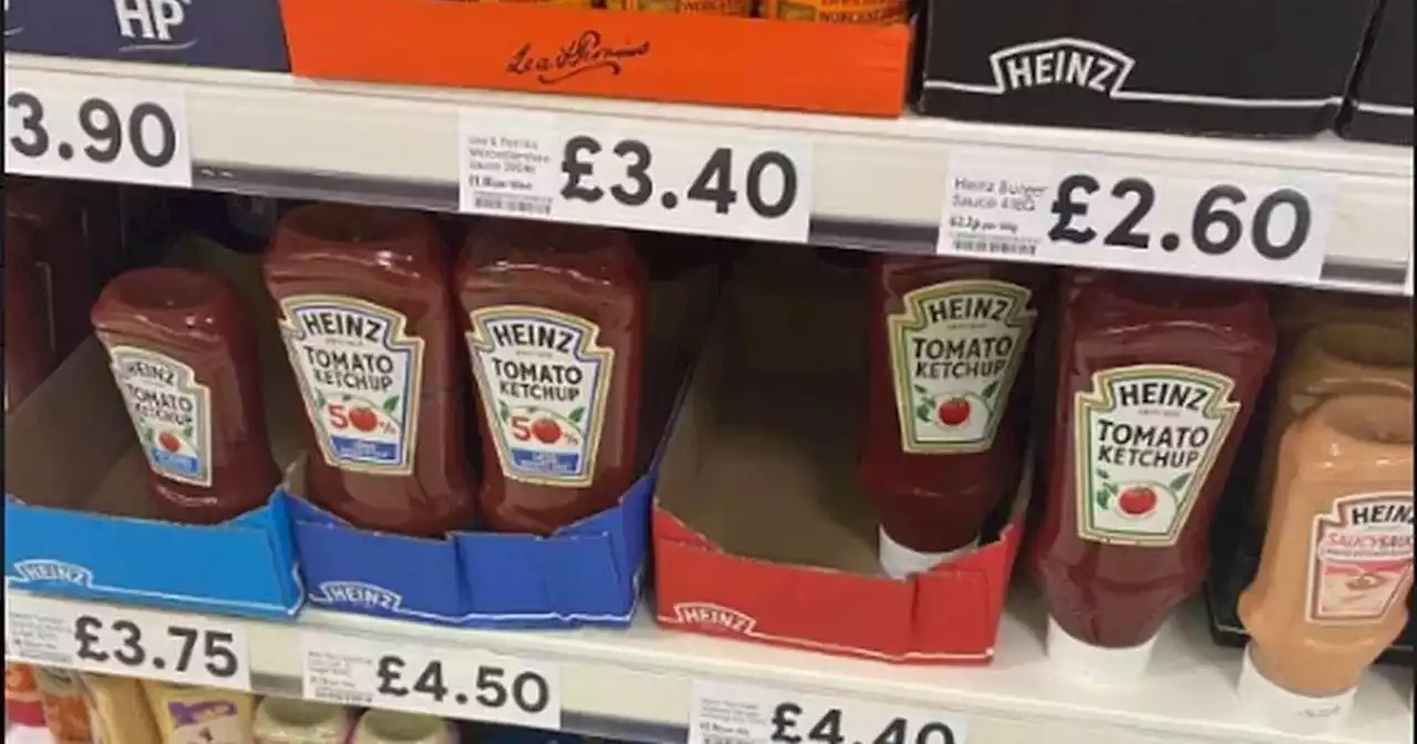 Shoppers angry at 'ridiculous' £4.40 cost for Heinz ketchup in Tesco