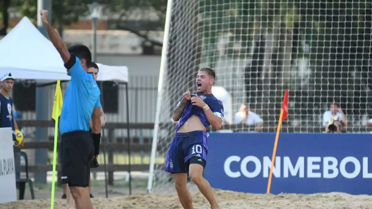 Histórico: Argentina es semifinalista de la Copa América de fútbol playa