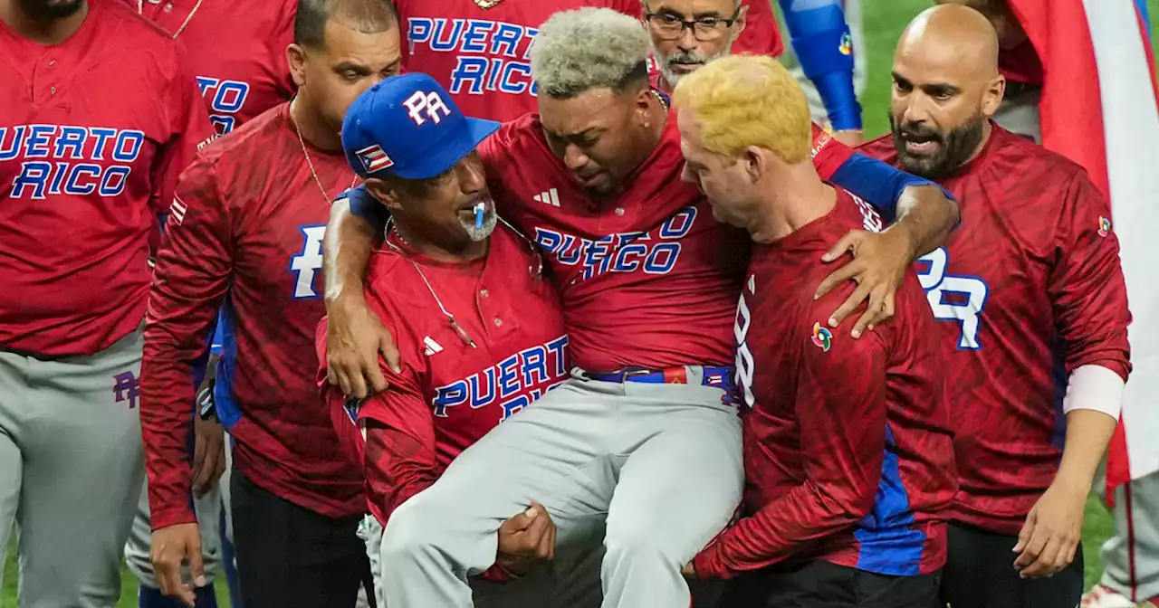 Mets star Edwin Díaz injures knee while celebrating win in World Baseball Classic