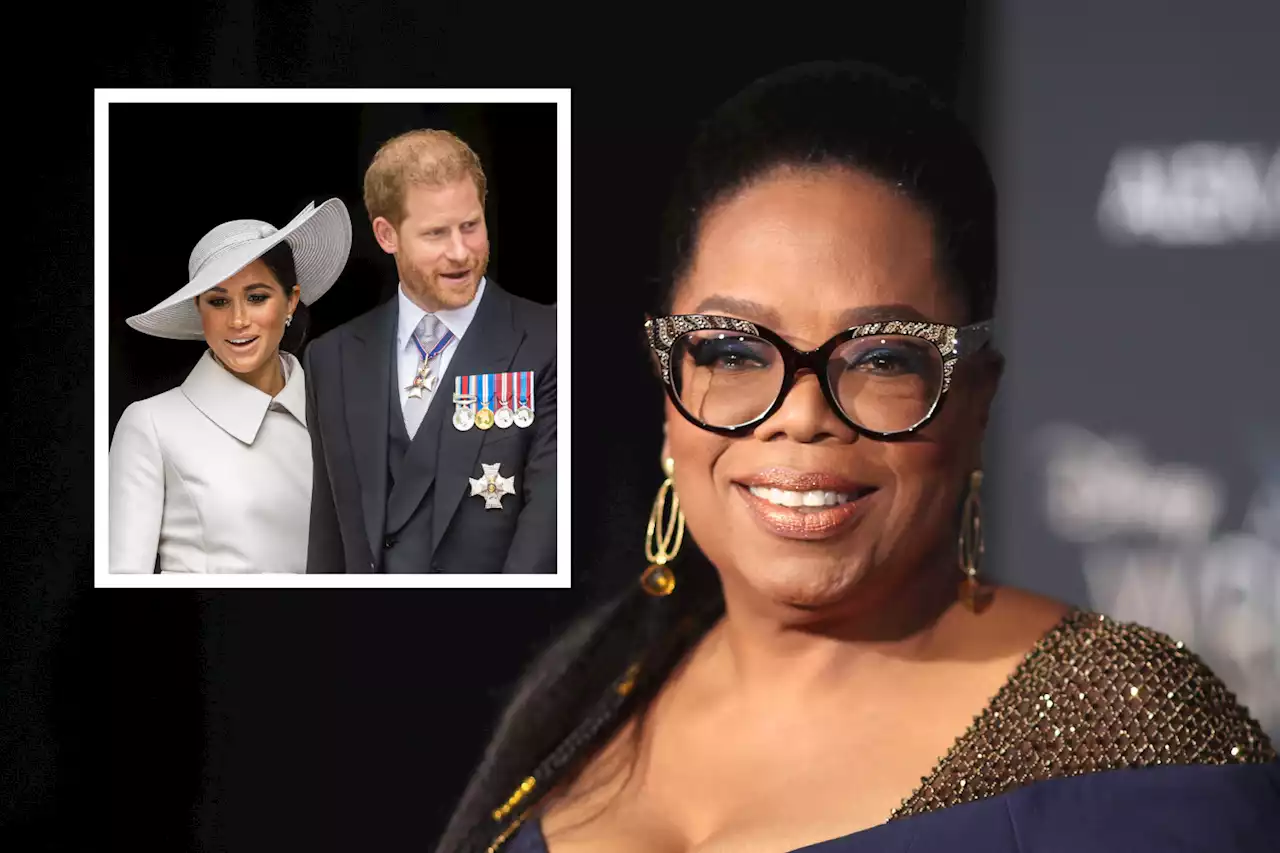 Oprah Winfrey shares coronation advice for Prince Harry and Meghan Markle