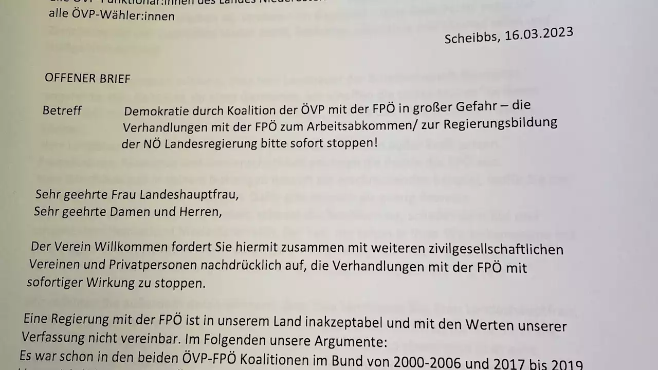 Vereine an Mikl-Leitner: „Stoppen Sie die Verhandlungen mit der FPÖ'