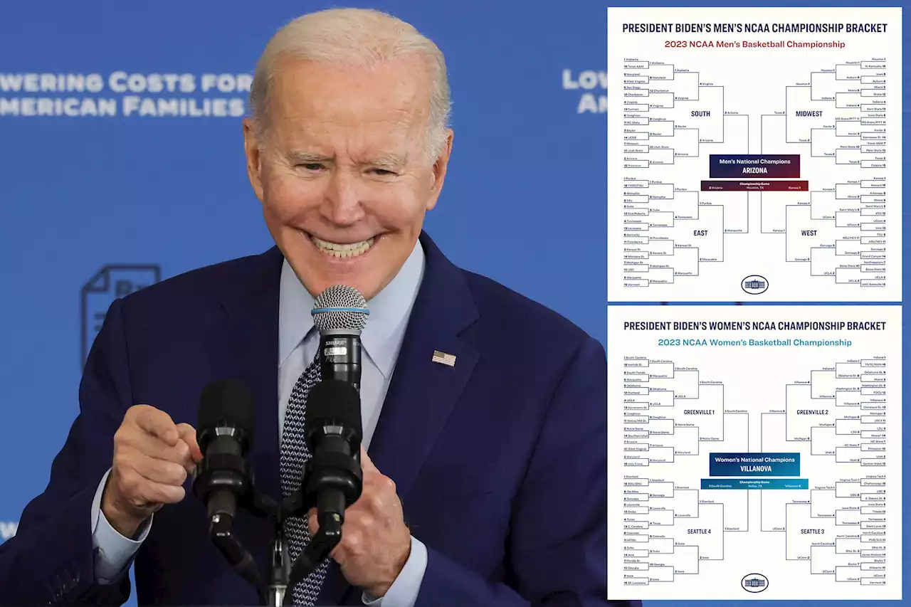 Critics mock Biden for chalk March Madness picks, late reveal