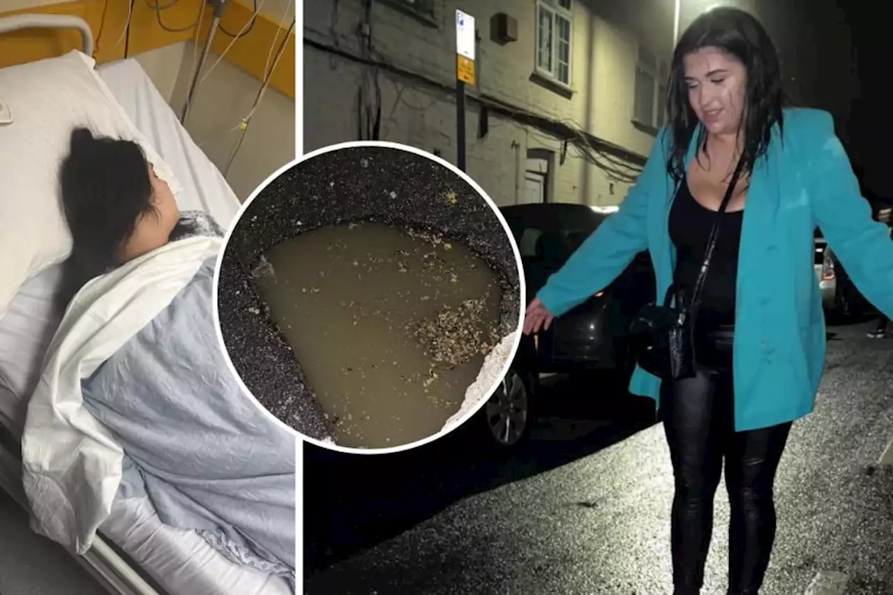 Woman 'lucky' as she recovers from infection after falling into sinkhole