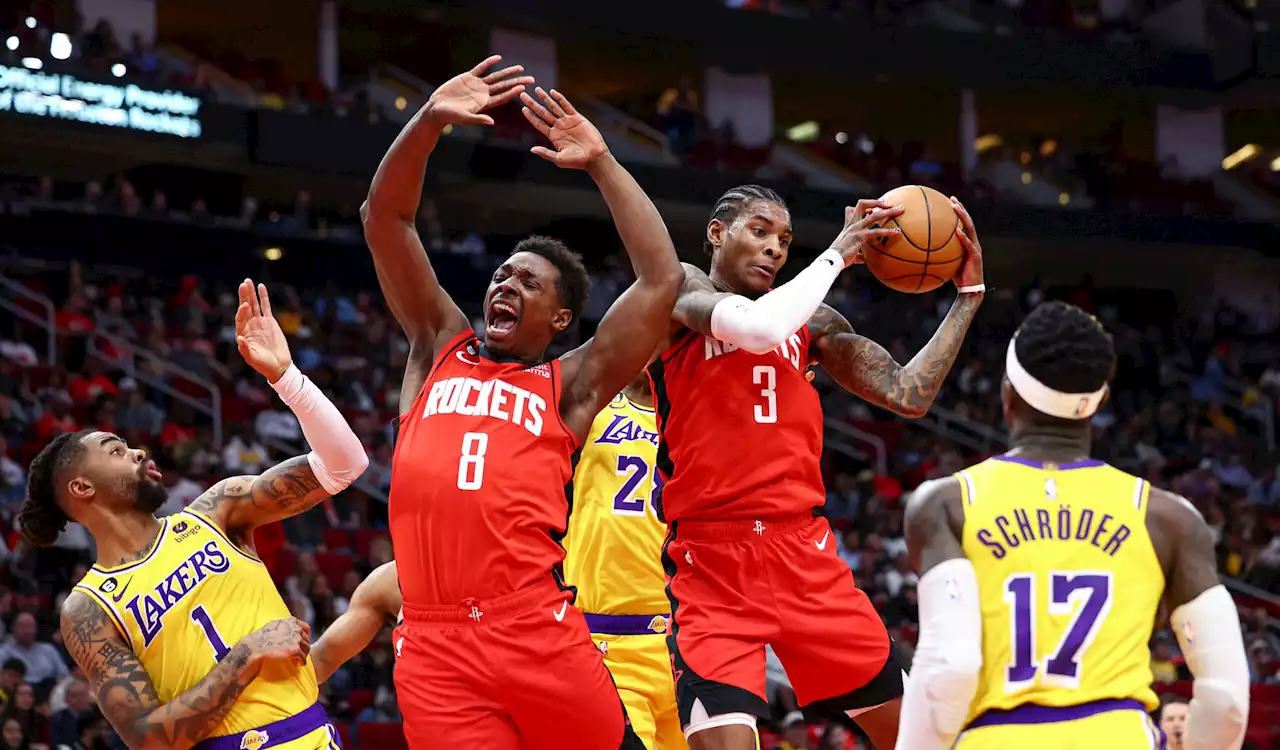 Young Rockets handle undermanned Lakers