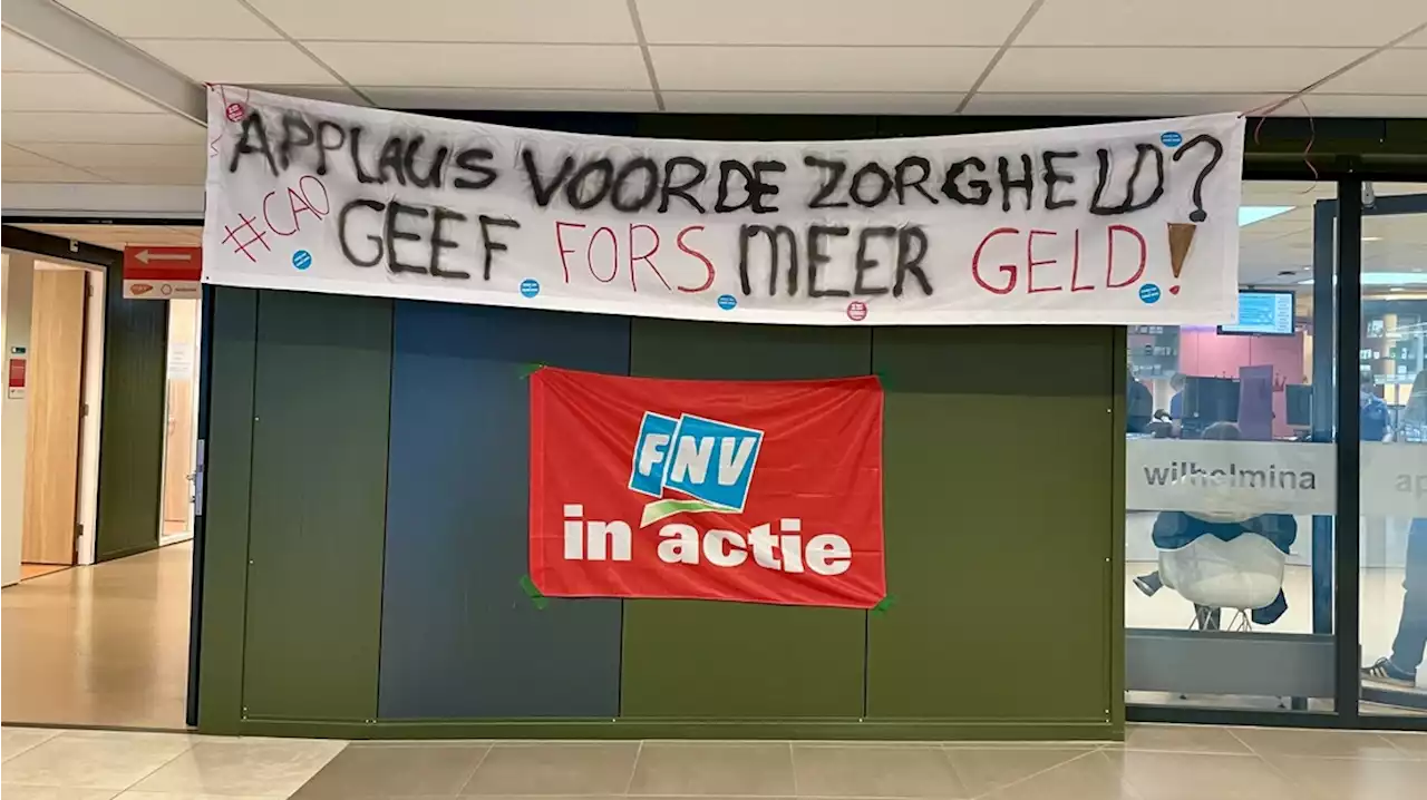 Drentse ziekenhuizen voeren actie voor hoger loon en lagere werkdruk